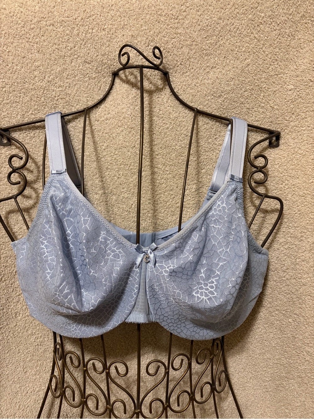 Chantelle - Light Blue Lace minimizer underwire Bra